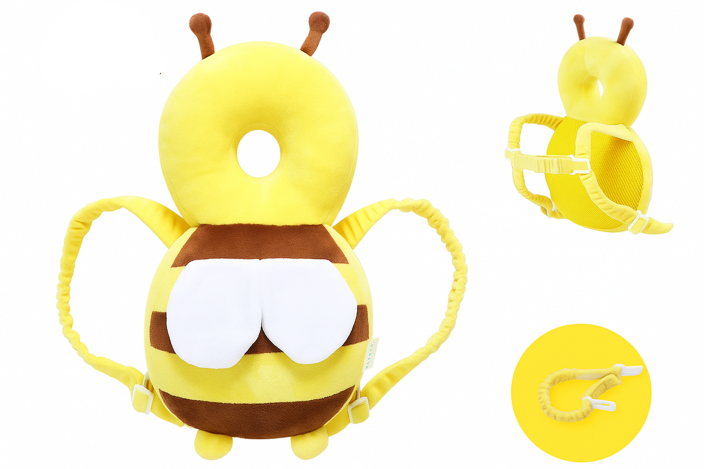 Baby Bee Cotton 6+ Months Head & Back Safety Pillow Lightweight Pads - Prevents Baby Backward Fall