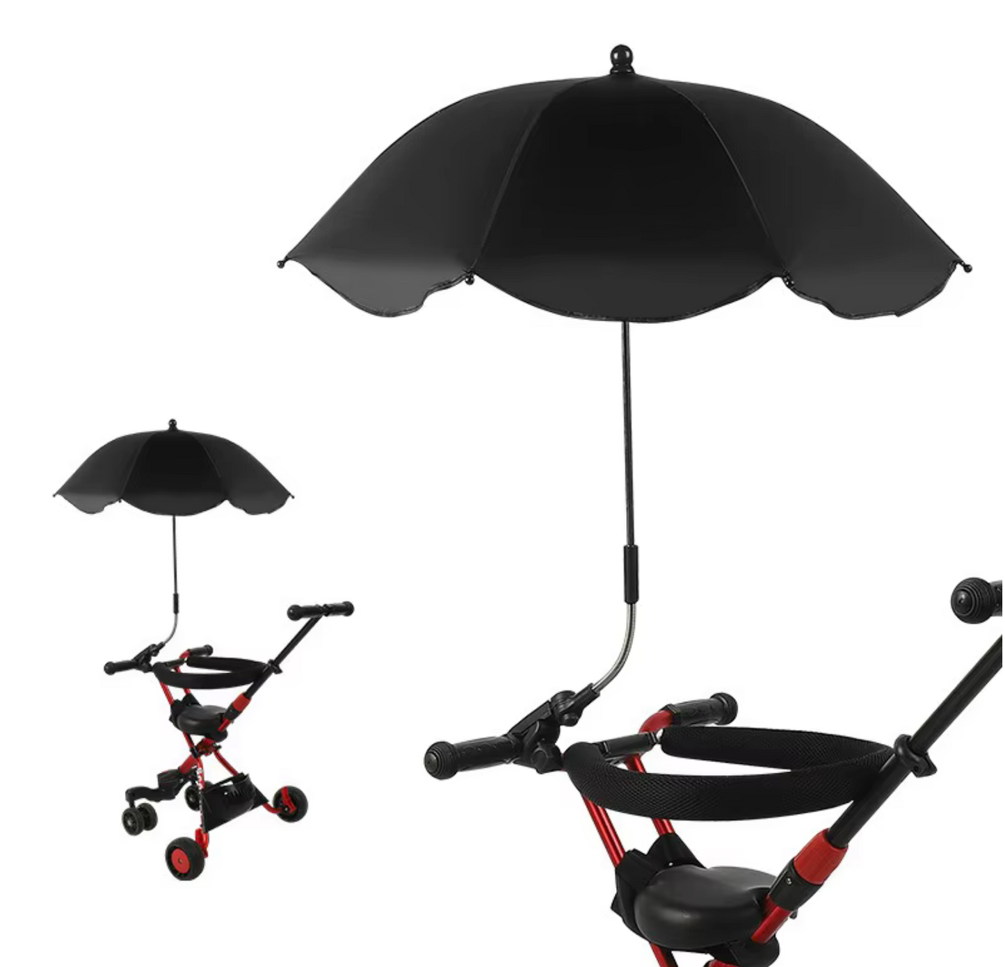 Black Baby Stroller Umbrella